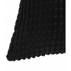 Topdeal Jeu De Coussin 2 Pcs Velours 40 X 60 Cm Noir -France Coussin et housse de coussin Soldes Boutique 52080793 5