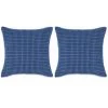 Topdeal Jeu De Coussin 2 Pcs Velours 45 X 45 Cm Bleu