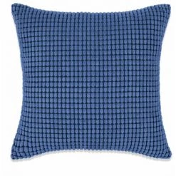 Topdeal Jeu De Coussin 2 Pcs Velours 45 X 45 Cm Bleu -France Coussin et housse de coussin Soldes Boutique 52080794 4