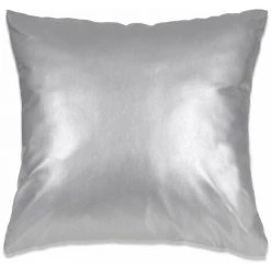 Topdeal Jeu De Coussin 2 Pcs PU 60 X 60 Cm Argenté -France Coussin et housse de coussin Soldes Boutique 52080810 4
