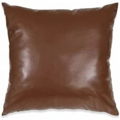 Topdeal Jeu De Coussin 2 Pcs PU 45 X 45 Cm Marron -France Coussin et housse de coussin Soldes Boutique 52080812 4