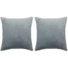 Topdeal Coussins 2 Pcs Tissu 60x60 Cm Gris