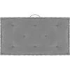 Topdeal Coussin De Plancher De Palette Gris 73x40x7 Cm Coton FF324684_FR