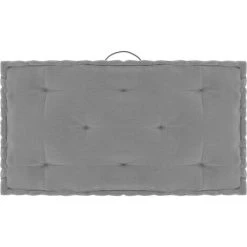 Topdeal Coussin De Plancher De Palette Gris 73x40x7 Cm Coton FF324684_FR
