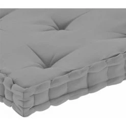 Topdeal Coussin De Plancher De Palette Gris 73x40x7 Cm Coton FF324684_FR -France Coussin et housse de coussin Soldes Boutique 52101531 5