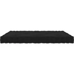 Topdeal Coussin De Plancher De Palette Noir 73x40x7 Cm Coton FF324682_FR -France Coussin et housse de coussin Soldes Boutique 52101533 3