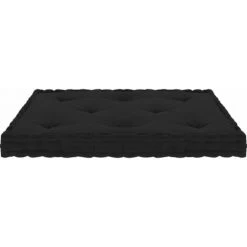Topdeal Coussin De Plancher De Palette Noir 73x40x7 Cm Coton FF324682_FR -France Coussin et housse de coussin Soldes Boutique 52101533 4