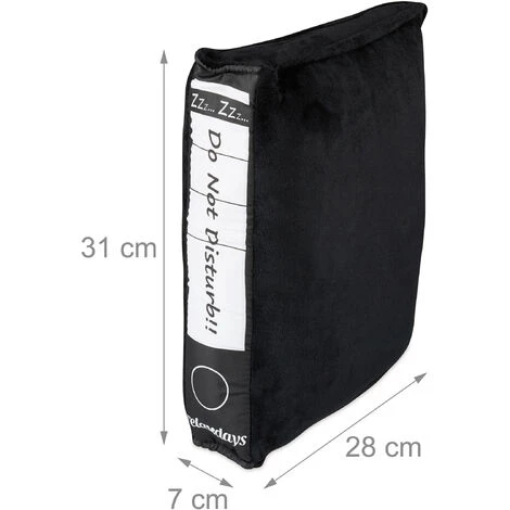 Relaxdays Coussin Bureau En Peluche, Oreiller De Travail, Sieste, Idée Cadeau, Farce Et Attrape, HxLxP 7 X 31 X 28 Cm 4 Relaxdays Coussin Bureau En Peluche, Oreiller De Travail, Sieste, Idée Cadeau, Farce Et Attrape, HxLxP 7 X 31 X 28 Cm – Image 4