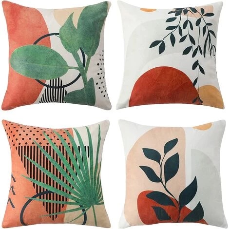 GUAZHUNIFR Lot De 4 Taie D'oreiller Décorative Housses De Coussin 45 X 45cm Guazhuni 1 GUAZHUNIFR Lot De 4 Taie D'oreiller Décorative Housses De Coussin 45 X 45cm Guazhuni
