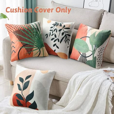 GUAZHUNIFR Lot De 4 Taie D'oreiller Décorative Housses De Coussin 45 X 45cm Guazhuni 2 GUAZHUNIFR Lot De 4 Taie D'oreiller Décorative Housses De Coussin 45 X 45cm Guazhuni – Image 2