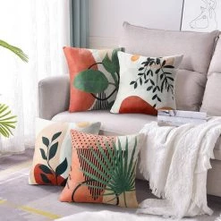 GUAZHUNIFR Lot De 4 Taie D'oreiller Décorative Housses De Coussin 45 X 45cm Guazhuni 7 GUAZHUNIFR Lot De 4 Taie D'oreiller Décorative Housses De Coussin 45 X 45cm Guazhuni -France Coussin et housse de coussin Soldes Boutique 52532026 3