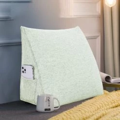 VERCART Coussin De Lecture, Oreiller Traversin Soutien Dorsal, Triangulaire Coussin à Coins, Gros Coussin Canapé, Coussin Tête De Lit Dossier, Oreiller De Repos Cale Dos En Lin Ivoire 45CM 7 VERCART Coussin De Lecture, Oreiller Traversin Soutien Dorsal, Triangulaire Coussin à Coins, Gros Coussin Canapé, Coussin Tête De Lit Dossier, Oreiller De Repos Cale Dos En Lin Ivoire 45CM -France Coussin et housse de coussin Soldes Boutique 52556764 3