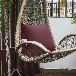 VERCART Coussin De Lecture Compensé, Triangulaire Coussin à Coins, Gros Coussin Canapé, Traversin Tête De Lit Support Arrière, Oreiller Cervical Dossier De Soutien Lombaire, Velours Vin Rouge 45cm - Rouge -France Coussin et housse de coussin Soldes Boutique 52556799 4