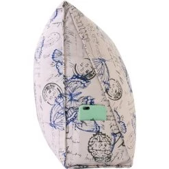 VERCART 100% Coton Coussin De Lecture Incliné Oreiller Compensé Triangulaire Dossier Traversin Repos De Tête De Lit Coussin À Coins Support Cale Dos Gros Coussin De Canapé Imprimé 60cm Papillon Bleu -France Coussin et housse de coussin Soldes Boutique 52556921 5