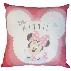 ZORLU Coussin Disney Minnie Multicolors - 45x45 Cm - Blanc