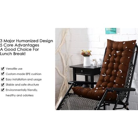 BENOBBY KIDS Coussin De Chaise Longue à Dossier Haut, Coussin Dossier ,Coussin Fauteuil Jardin Epaissi, Rocking Chair Coussin 3D, Pour Chaise Longue Berçante,Bain De Soleil,Chaise De Jardin,Banc De Jardin ,Bureau, Intérieur,Extérieur, Chaise à Bascule, Fauteuil, Siège 2 BENOBBY KIDS Coussin De Chaise Longue à Dossier Haut, Coussin Dossier ,Coussin Fauteuil Jardin Epaissi, Rocking Chair Coussin 3D, Pour Chaise Longue Berçante,Bain De Soleil,Chaise De Jardin,Banc De Jardin ,Bureau, Intérieur,Extérieur, Chaise à Bascule, Fauteuil, Siège – Image 2