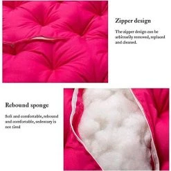 BENOBBY KIDS Rond Coussin De Chaise, Coussin De SièGe Rond De , Coussin De Jardin, Coussin Fauteuil Rotin, Coussin Fauteuil Suspendu, Amovible Coussin Fauteuil Pour Intérieur Extérieur, (Blanche,100*100cm)(sans Chaise) -France Coussin et housse de coussin Soldes Boutique 52720721 4