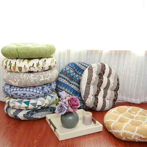 BENOBBY KIDS Coussin De Chaise Rond Rembourré Pour Intérieur Ou Extérieur, Jardin, Terrasse, Cuisine Et Bureau (F,40x40cm) 3 BENOBBY KIDS Coussin De Chaise Rond Rembourré Pour Intérieur Ou Extérieur, Jardin, Terrasse, Cuisine Et Bureau (F,40x40cm) – Image 3