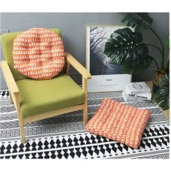 BENOBBY KIDS Coussin De Chaise Rond Rembourré Pour Intérieur Ou Extérieur, Jardin, Terrasse, Cuisine Et Bureau (F,40x40cm) 9 BENOBBY KIDS Coussin De Chaise Rond Rembourré Pour Intérieur Ou Extérieur, Jardin, Terrasse, Cuisine Et Bureau (F,40x40cm) -France Coussin et housse de coussin Soldes Boutique 52720910 5