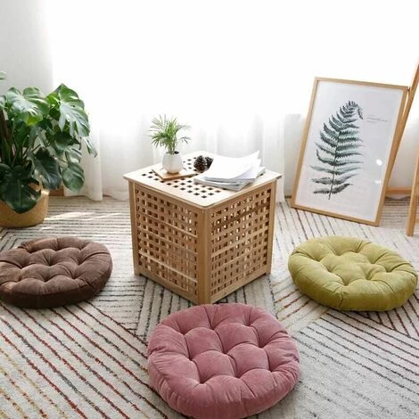 BENOBBY KIDS Coussin De Chaise Rond Rembourré De 8 Cm D'épaisseur Pour Intérieur Ou Extérieur, Jardin, Terrasse, Cuisine Et Bureau (lac Bleu,55x55cm) 2 BENOBBY KIDS Coussin De Chaise Rond Rembourré De 8 Cm D'épaisseur Pour Intérieur Ou Extérieur, Jardin, Terrasse, Cuisine Et Bureau (lac Bleu,55x55cm) – Image 2