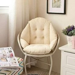 BENOBBY KIDS Coussin De Chaise ,Coussins De Chaise De Jardin,avec Dossier Siège Coquille Fauteuil, Velours Douillet Elastique Impermeable Pour Chaise En Rotin Paille Jardin Beige 40 * 40 * 48cm -France Coussin et housse de coussin Soldes Boutique 52781466 5