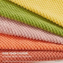 Deconovo Housse De Coussin 2 Pièces Avec Petites Particules, 41x41 Cm, Rose Foncé -France Coussin et housse de coussin Soldes Boutique 53048970 4