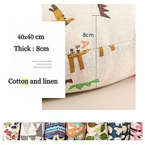 QERSTA Coussin De Chaise, Coussin Rond En Tatami Respirant Pour Salle à Manger/bureau/canapé (triangle Gris, 40 Cm, Lot De 2) 5 QERSTA Coussin De Chaise, Coussin Rond En Tatami Respirant Pour Salle à Manger/bureau/canapé (triangle Gris, 40 Cm, Lot De 2) – Image 5