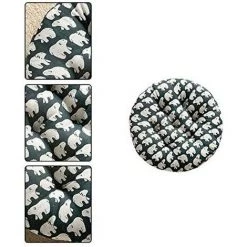 QERSTA Rond Coussin De Chaise Galette De Chaise Pour Maison Bureau Jardin Coussin Decoratif Pour Terrasse Tatami Siège Intérieur Extérieur 40*40cm -France Coussin et housse de coussin Soldes Boutique 53275807 3