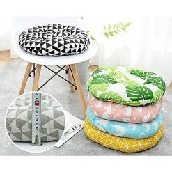 QERSTA Rond Coussin De Chaise Galette De Chaise Pour Maison Bureau Jardin Coussin Decoratif Pour Terrasse Tatami Siège Intérieur Extérieur 40*40cm -France Coussin et housse de coussin Soldes Boutique 53275807 5