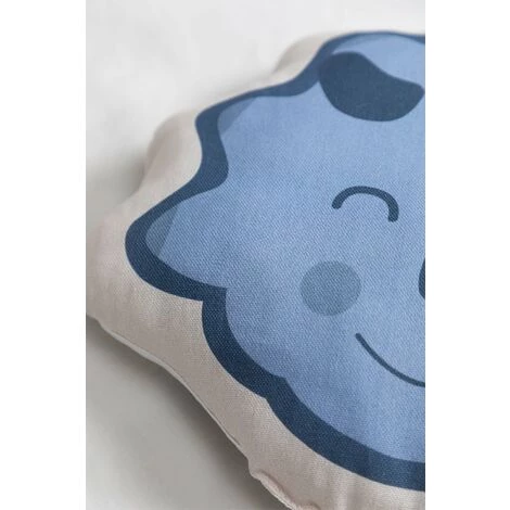 Coussin En Coton Dino Party Kids SKLUM Coton - Triceratops 4 Coussin En Coton Dino Party Kids SKLUM Coton - Triceratops – Image 4