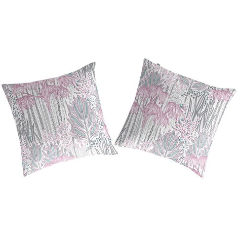 2 Taies D'oreiller NAF NAF CAREUS 65x65 Cm - Rose - Rose 1 2 Taies D'oreiller NAF NAF CAREUS 65x65 Cm - Rose - Rose