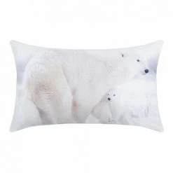 LOVELY CASA Coussin Rectangulaire Chandail Blanc