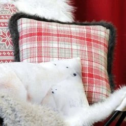 LOVELY CASA Coussin Rectangulaire Chandail Blanc -France Coussin et housse de coussin Soldes Boutique 53565869 3