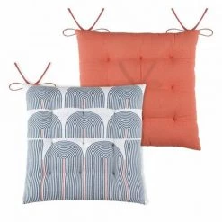 LOVELY CASA Coussin De Chaise Stripes Blanc -France Coussin et housse de coussin Soldes Boutique 53566017 3