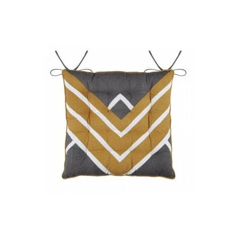 LOVELY CASA Coussin De Chaise Alabama Jaune Moutarde 1 LOVELY CASA Coussin De Chaise Alabama Jaune Moutarde