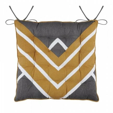 LOVELY CASA Coussin De Chaise Alabama Jaune Moutarde 2 LOVELY CASA Coussin De Chaise Alabama Jaune Moutarde – Image 2