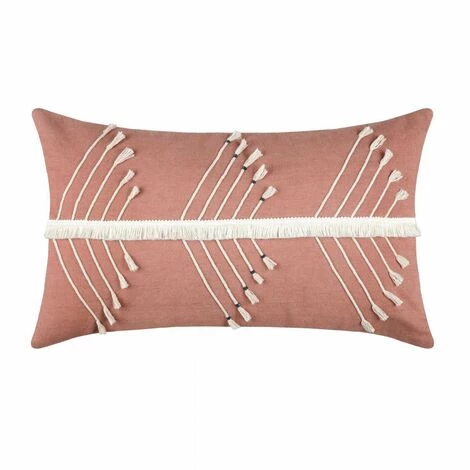 LOVELY CASA Coussin Rectangulaire Plumeria Rose Pêche 1 LOVELY CASA Coussin Rectangulaire Plumeria Rose Pêche