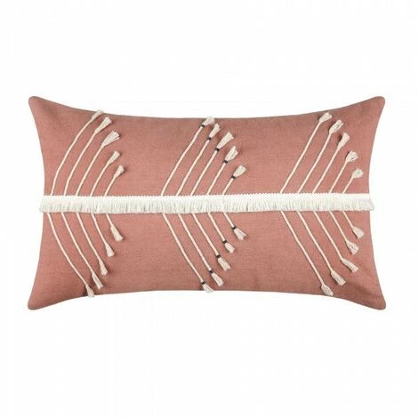 LOVELY CASA Coussin Rectangulaire Plumeria Rose Pêche 3 LOVELY CASA Coussin Rectangulaire Plumeria Rose Pêche – Image 3