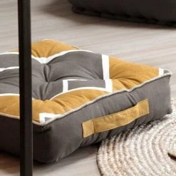 LOVELY CASA Coussin De Sol (45 Cm) Alabama Gris Anthracite -France Coussin et housse de coussin Soldes Boutique 53566067 3