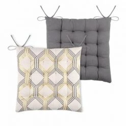 LOVELY CASA Coussin De Chaise Johan Jaune 5 LOVELY CASA Coussin De Chaise Johan Jaune -France Coussin et housse de coussin Soldes Boutique 53566513 3