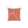 LOVELY CASA Coussin De Chaise Citytravel Orange Brique