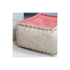 LOVELY CASA Coussin De Sol Grande Hauteur (H30 Cm) Citytravel Beige