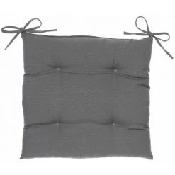 HESPERIDE Galette De Chaise Matelassée (40 Cm) Korai Gris Ardoise
