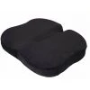NOVA Coussin De Siège Pour Chaises De Voiture En Revêtement En Velours Noir En Mousse De Mémoire