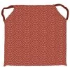 Dessus De Chaise 40X40X4 Cm PAON Tomette, Par Soleil D'Ocre - Rouge