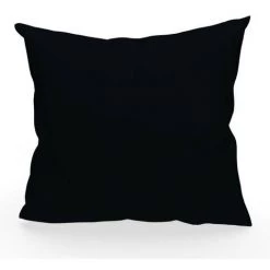 SOLEIL D'OCRE Coussin Déco 40x40 Cm En Coton Panama Noir - Noir