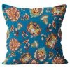 Housse De Coussin 40x40 Cm JAIPUR, Par Soleil D'Ocre - Bleu