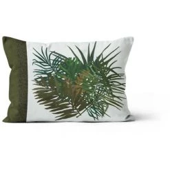 Housse De Coussin 32x50 Cm AMAZONIE Blanc, Par Soleil D'Ocre - Blanc