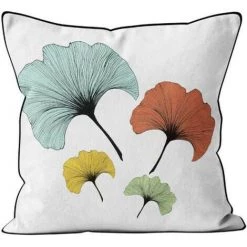 Coussin 40x40 Cm GINKGO, Par Soleil D'Ocre - Multicolore