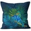 Housse De Coussin 40x40 Cm AMAZONIE Bleu, Par Soleil D'Ocre - Bleu